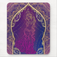 Purple & Gold Moroccan Arabian Belly Dancing Glam