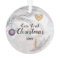 Purple Gold Personalised Our First Christmas PHOTO