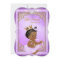 Purple Gold Princess Baby Shower Ethnic Girl