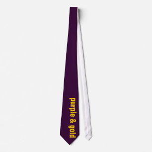 purple & gold tie