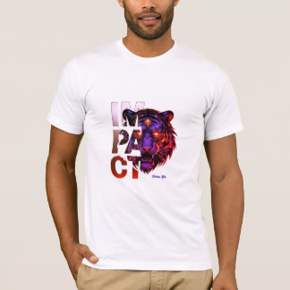 Purple Gold Tiger 'IMPACT' - Bold Gold Aesthetic T-Shirt