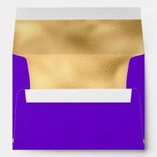 Purple & Gold Wedding Envelope