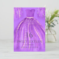 Purple Gold Wonderful Mermaid Dress Sweet 16 Party