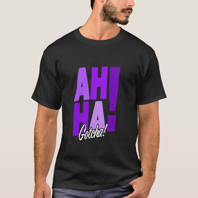 Purple Gotcha! Purple Graphic T-Shirt (Front)