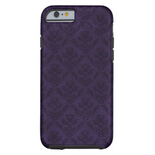 Purple Goth Victorian Custom Vintage Wallpaper Tough iPhone 6 Case