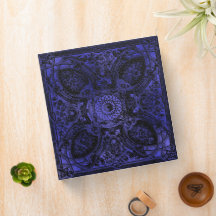 Purple Gothic Black Leather Book of Shadows