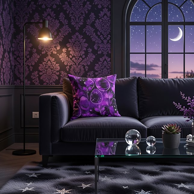 Purple Gothic Easter Pattern Cushion (Creator Uploaded)