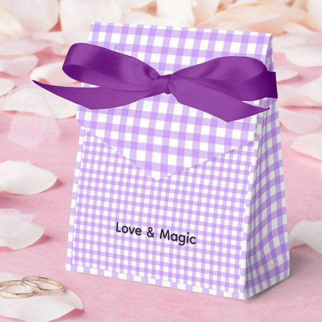 Purple Gothic Halloween Baby Shower Favour Box (Wedding)