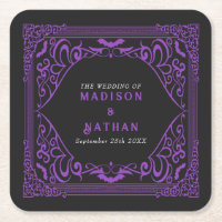 Purple Gothic Vampire Cathedral Wedding 