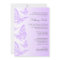 Purple Gradient Butterfly Bat Mitzvah Invitations