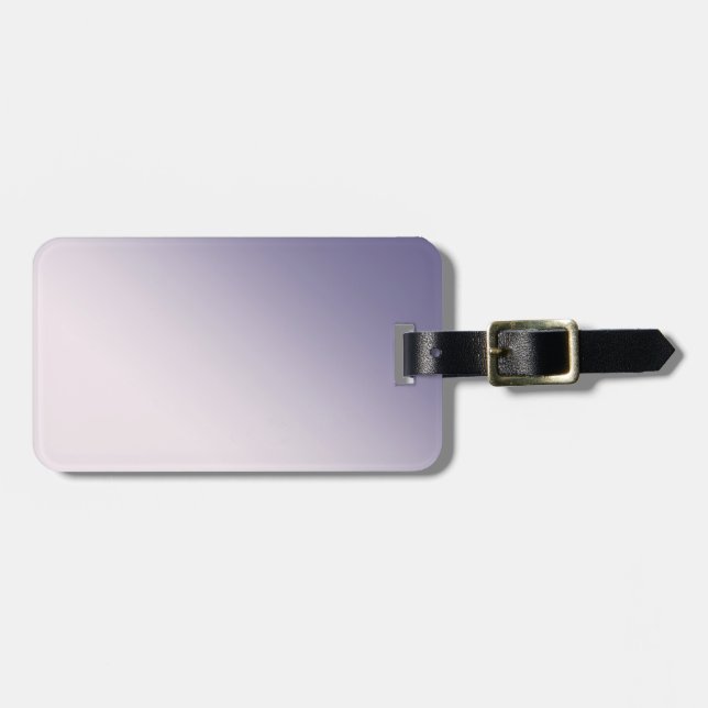 Purple Gradient Luggage Tag (Front Horizontal)