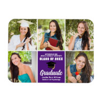 Purple Graduate Photo Collage Chic Graduation
