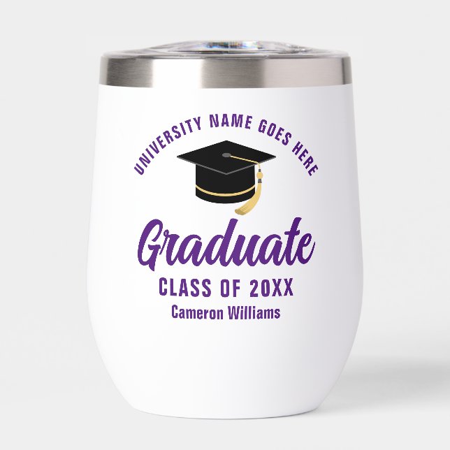 Purple Graduation Personalised 2025 Graduate (Front)