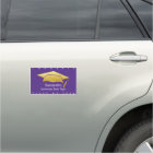 Purple Graduation Simple Bold Modern Gold Cap