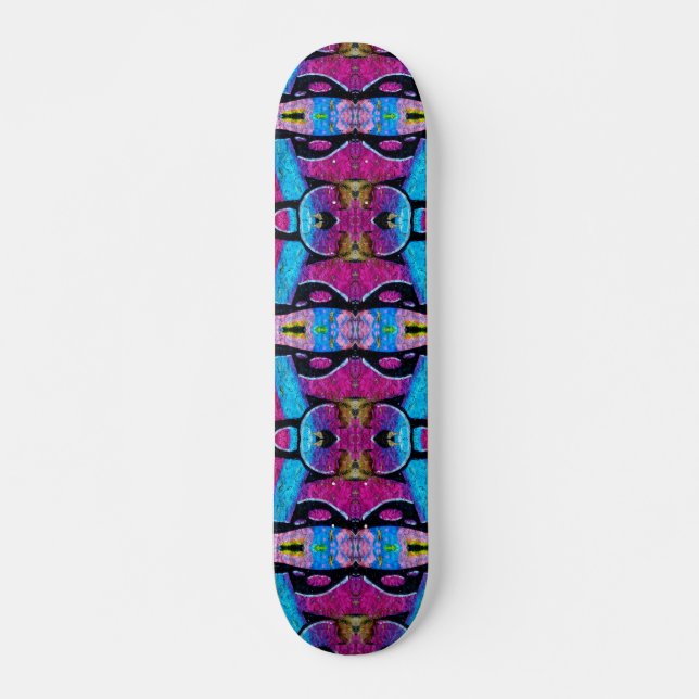 Purple graffiti skateboard. skateboard (Front)