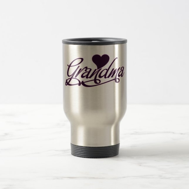 Purple Grandma Travel Mug (Center)
