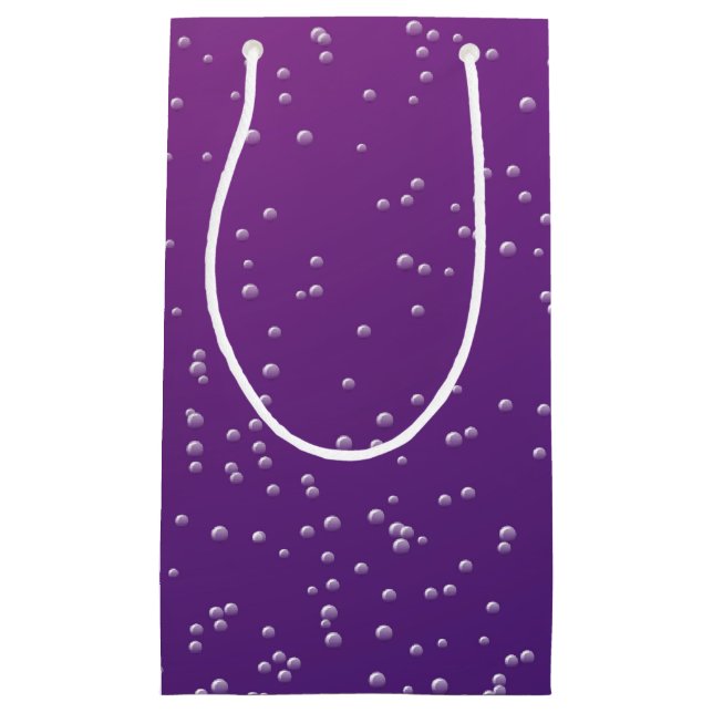 Purple Grape Soda with Tiny Bubbles Small Gift Bag (Front)