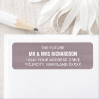 Purple Grape Wedding Return Address Labels
