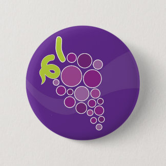 Purple Grapes 6 Cm Round Badge