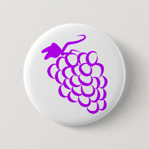 Purple Grapes 6 Cm Round Badge