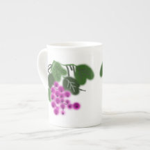 purple grapes and green leaves