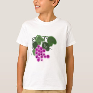 purple grapes and green leaves T-Shirt