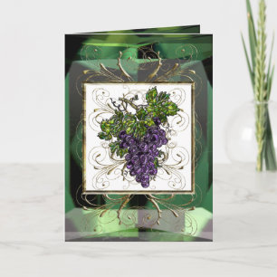 Purple Grapes Card