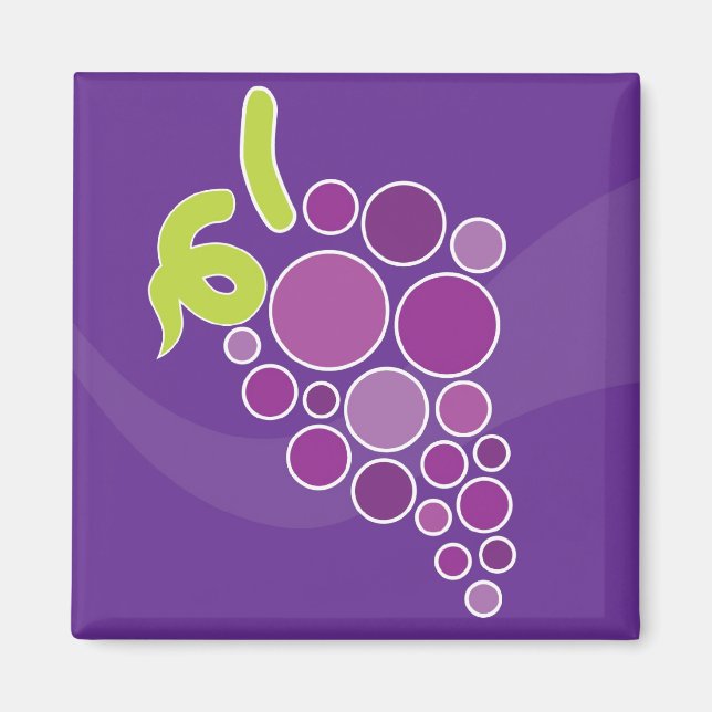 Purple Grapes Magnet (Front)