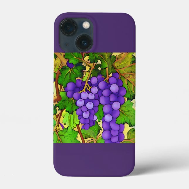 Purple Grapes on a Grapevine Case-Mate iPhone Case (Back)
