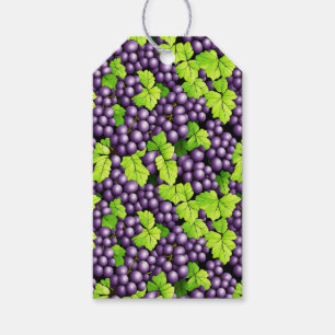 Purple Grapes on a Vine Gift Tags