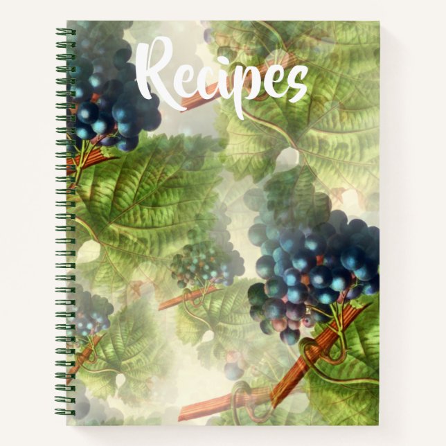 Purple Grapes Recipe Book (Front)