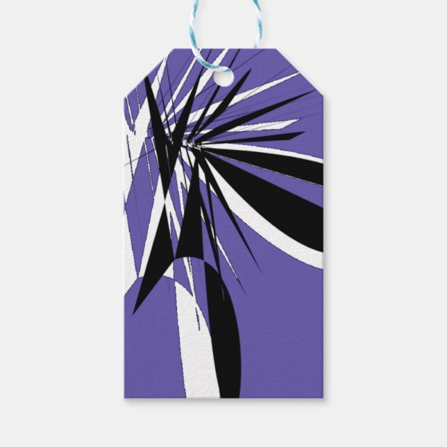 Purple Graphic Design Gift Tags (Front)