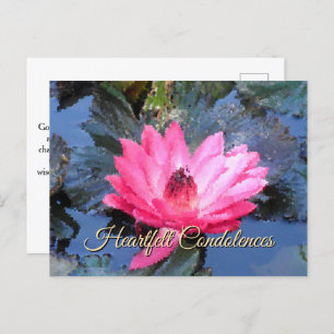 Purple Green Blue Red Floral Serenity Prayer Postcard