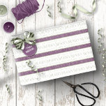 Purple Green Christmas Pattern#35 ID1009 Wrapping Paper<br><div class="desc">If you are wondering what colour combinations to pick for your Christmas decor and gift wrap supplies this year, I've created collections of coordinating patterns to make life just a bit easier. This elegant Christmas typography design features 'We Wish You a Merry Christmas" (repeat three times) '& A Happy New...</div>