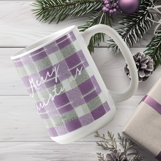 Purple Green Christmas Pattern#7 ID1009 Coffee Mug (Creator Uploaded)