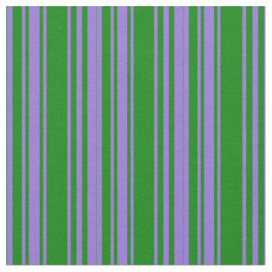 Purple & Green Coloured Stripes Pattern Fabric