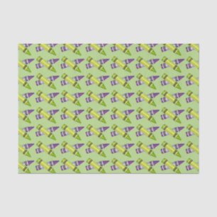 Purple Green Crayon Art Supplies Teacher Artist  Tissue Paper