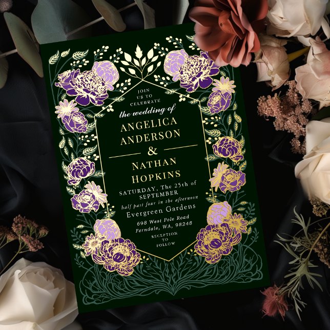 Purple Green Enchanted Floral Garden Wedding  (Creator Uploaded)