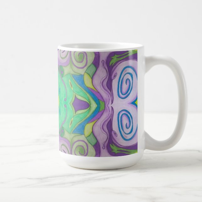 Purple Green Fantasy Mug (Right)