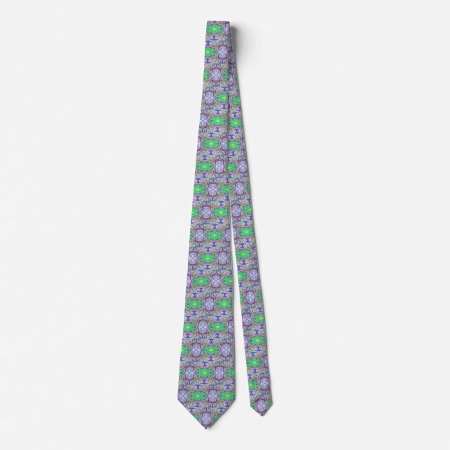 Purple Green Fantasy Tie (Front)