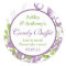 Purple Green Floral Wedding Candy Buffet Stickers