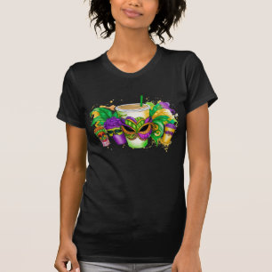 PURPLE GREEN GOLD MARDI GRAS BEVERAGES T-Shirt