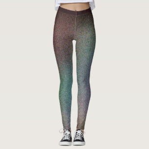 Purple Green Gray Leggings