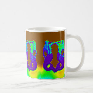 purple/green mermaids coffee mug