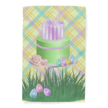 PURPLE & GREEN PASTEL EASTER LAYER CAKE