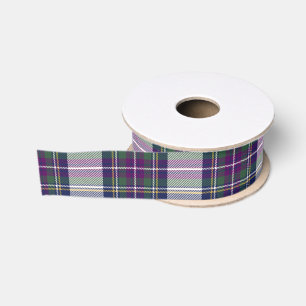 Purple & Green Plaid Grosgrain Ribbon