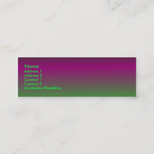 Purple - Green Profile Card