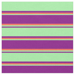 Purple, Green & Red Pattern Fabric