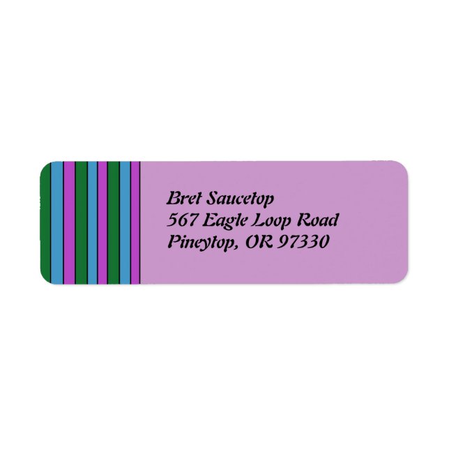 Purple Green Stipes (Front)