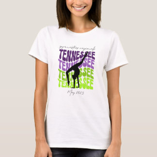 Purple Green Tennessee Gymnastics Regionals tshirt